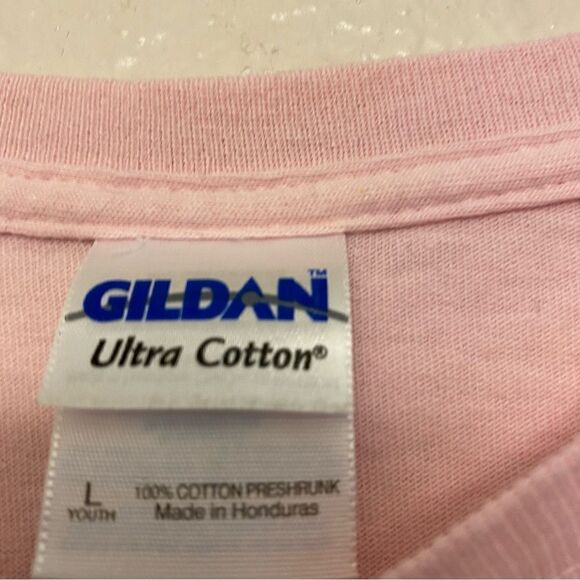 Marineland Canada pink graphic t-shirt embroidered 100% cotton youth L - Picture 4 of 5